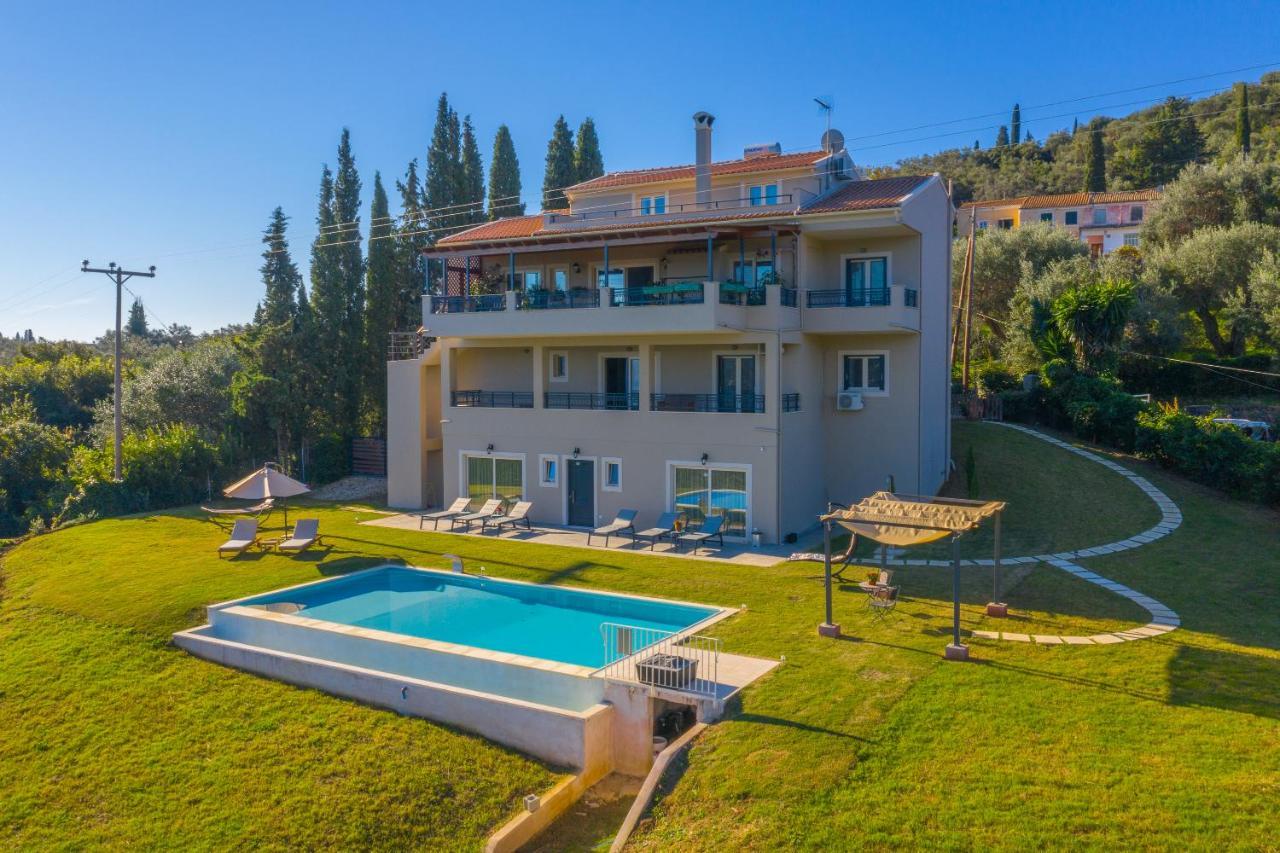 Ionian Sea View Villa By Whitedreamvillas Kato Korakiana المظهر الخارجي الصورة