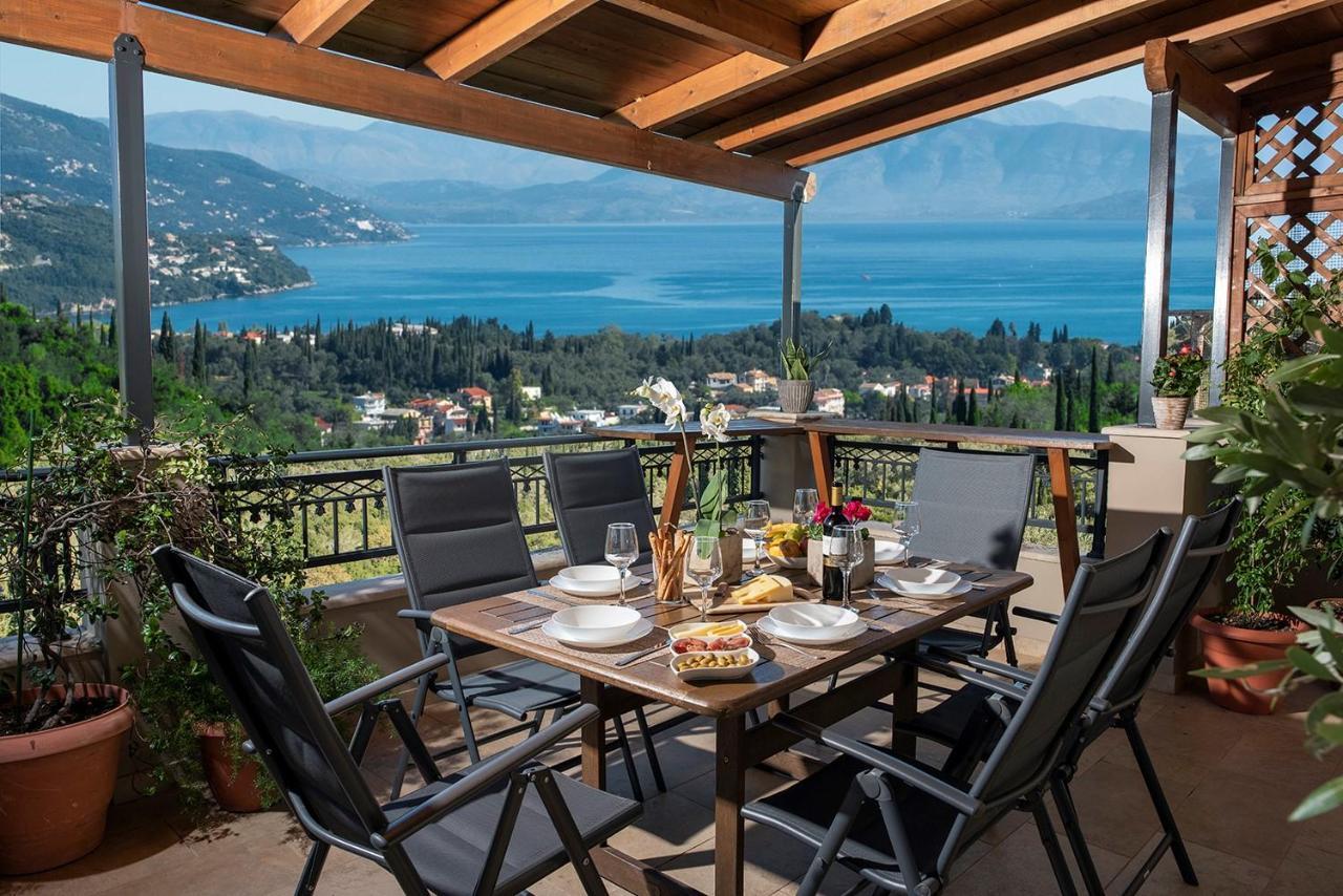 Ionian Sea View Villa By Whitedreamvillas Kato Korakiana المظهر الخارجي الصورة